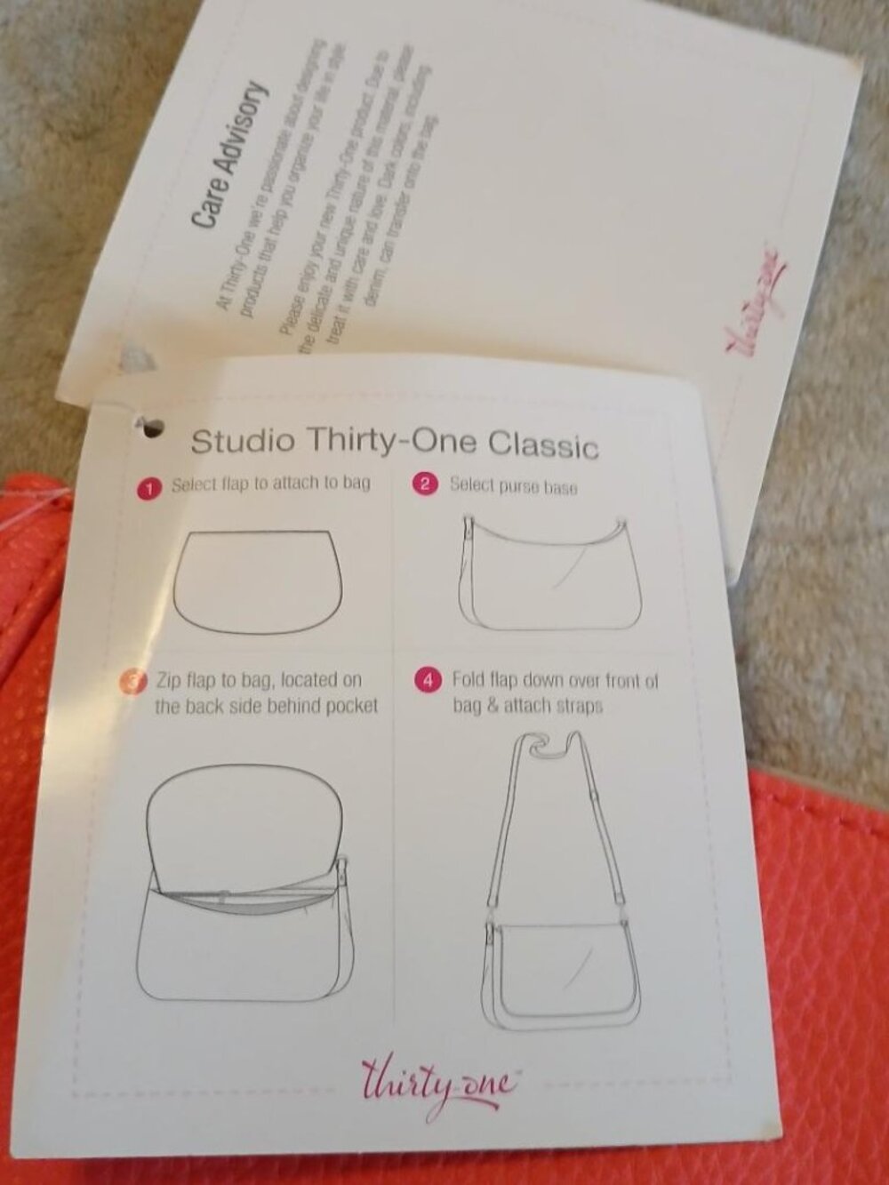 ThirtyOne lorange leather bag with no strap